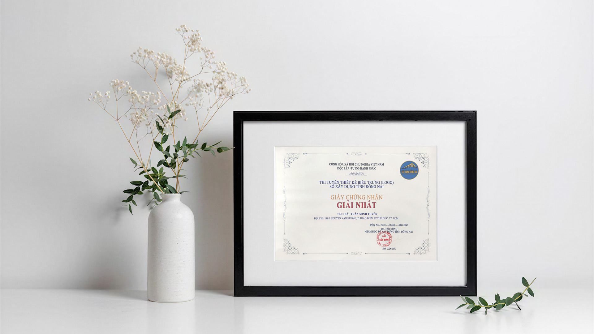 Giấy chứng nhận giải Nhất